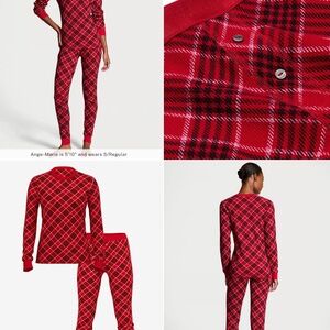 Victoria’s Secret Thermal Long Pajama Set Medium Regular